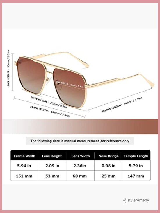 Metal Retro Oversized Square Polarized Sunglasses UV400 Protection main image 4